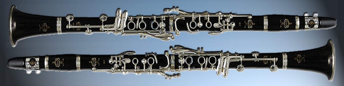 Banner met klarinetten